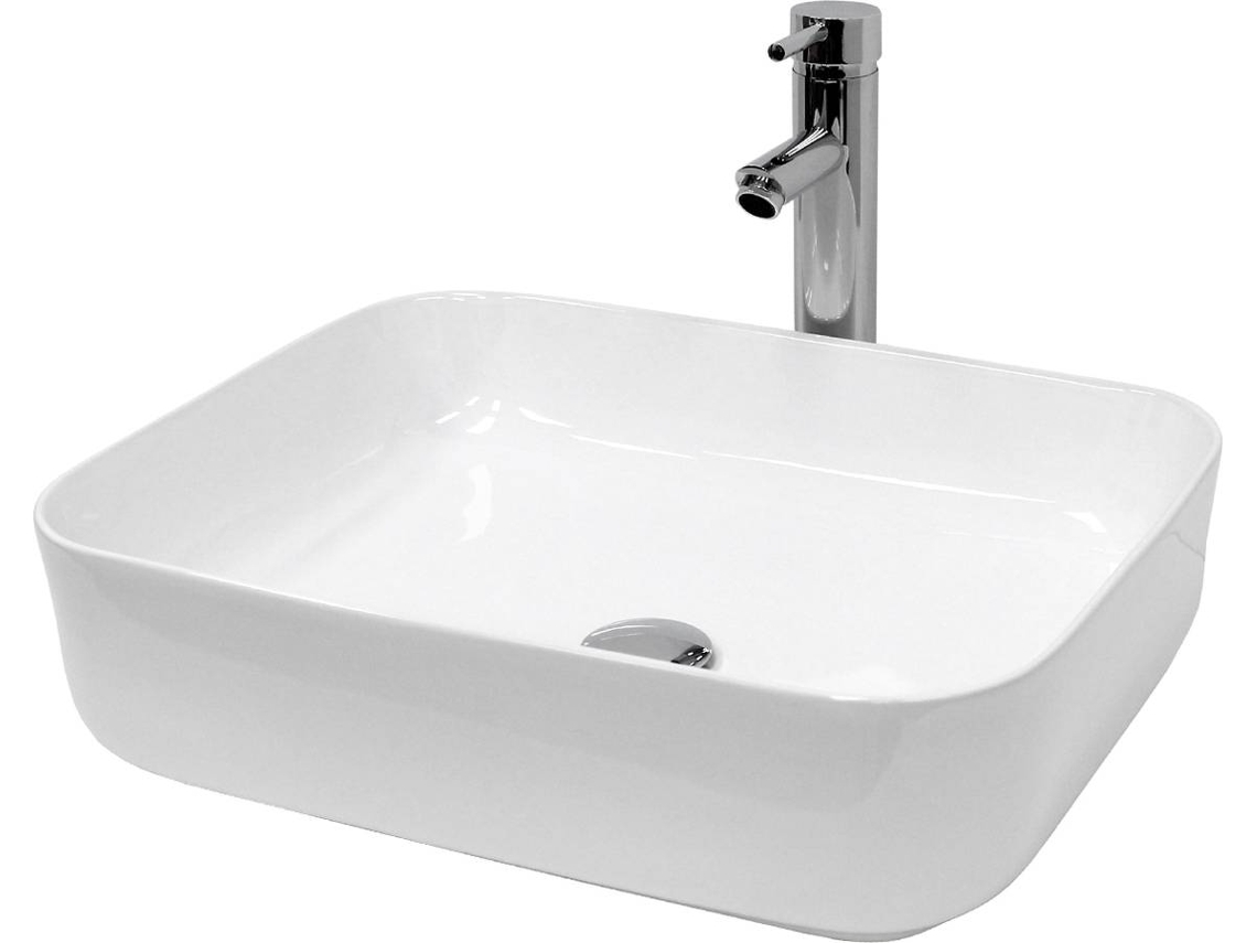 Lavabo ECD (Blanco - Cerámica - 505x395x135 mm)