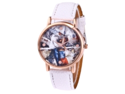 Reloj De Pulsera De Cuarzo Zhoulianfa Para Hombre Y Mujer, Estilo F-397a, Color Blanco.