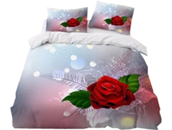 Juego Ropa Cama Estampado Diseño Funda Nórdica Almohada Cama Funda 220x240 Cm 140x200 50x75 200x200