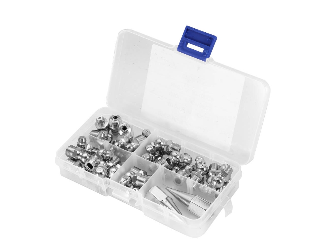Juego De Engrasadores Metálicos Para Lubricación Mecánica (m10) Con 32 Piezas.