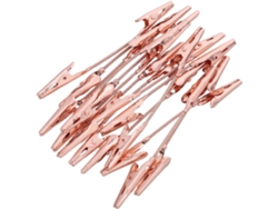 Juego de 15 clips dobles de metal dorado con pinza de cocodrilo para notas 10 2 Artículos de oficina versátiles GOKOCO