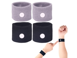 Pulseras antimareos: alivia las náuseas en viajes en coche, mar o avión.