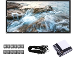 Pantalla De Proyección Plegable Para Cine En Casa 16:9/4:3, Sin Arrugas, 60/72/84/100/120/150/180/200
