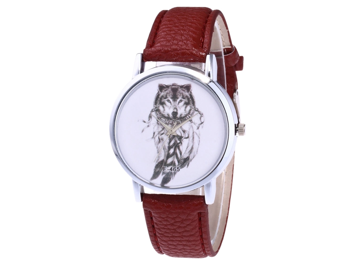 Reloj De Cuarzo Informal Para Mujer Con Correa De Pu Y Esfera Redonda (beige)