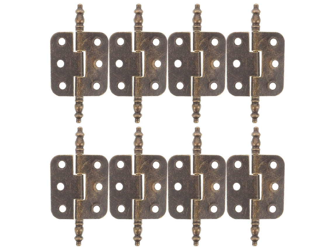 10 Bisagras Antiguas De Hierro Decorativas Para Puertas De Armario Y Muebles Clásicos 7,10x3,50x0,50cm