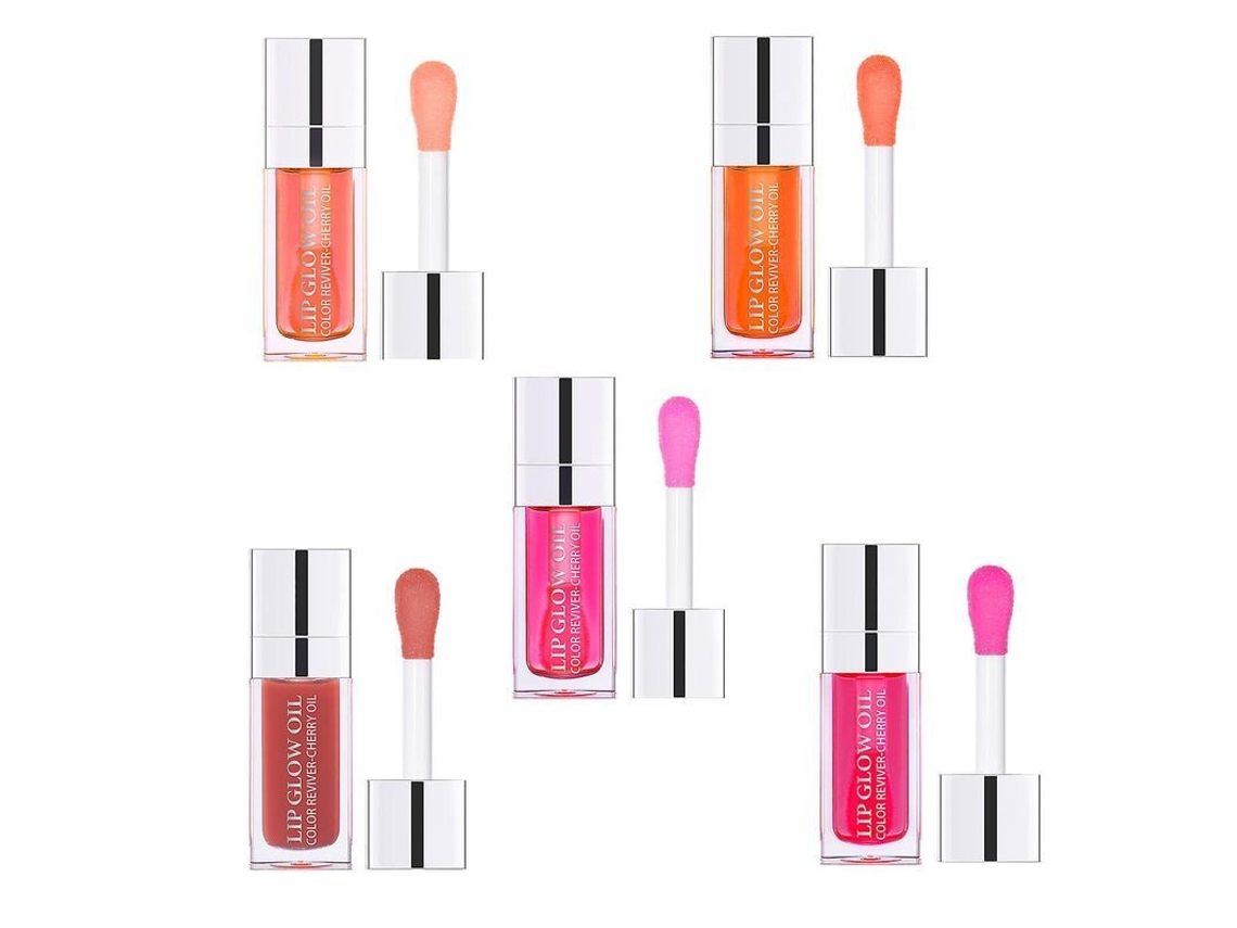 Aceite Labial Hidratante Con Brillo Y Efecto Voluminizador Para Mujer. Bálsamo Transparente Nutritivo Para El Cuidado De Los Labios.