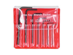 Conjunto Chave Allen Mini 7 Peças 0.7‑3.0mm Ferramenta Industrial Hex Key Wrench Kit 8pk‑022
