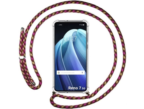 Carcasa Oppo Reno 7 5G TUMUNDOSMARTPHONE Colgante Rosa
