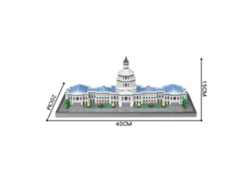 Juguete de bloques de construcción en miniatura para adultos y niños MDUG (edificio del Capitolio)
