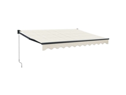 Maison Exclusive - Toldo Retráctil Aluminio Y Tela Color Crema 3x2,5 M