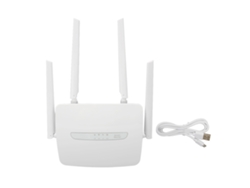 Router wifi Baoj-2026 4G LTE CPE con ranura para tarjeta SIM, antena externa, 150 Mbps, 32 usuarios, puerto WAN/LAN, punto de acceso wifi, enchufe británico 100-240 V.