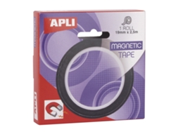 Cinta Adhesiva Magnetica 19Mm X 25M Facil de Cortar Adhesion Fuerte Apli