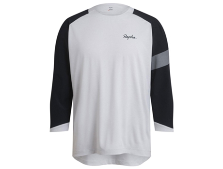 Jerseys RAPHA Trail 3/4 Manga Jersey Branco XL Homem
