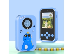 Cámara digital para niños de 1080p, pantalla de 2,4 pulgadas, cámara multifuncional de doble lente Digitallab (Dinosaurio azul)