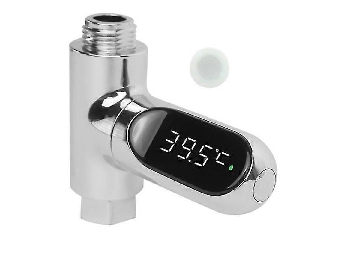 Termómetro para ducha con pantalla LED, autogeneración de energía, monitor de temperatura del agua, medidor de energía inteligente. GOKOCO