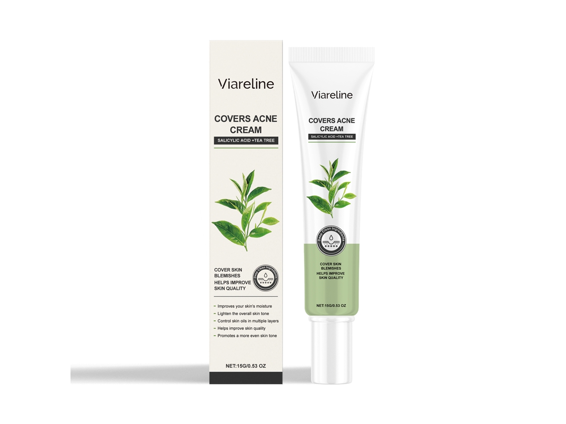 La crema de té verde trata y previene el acné.