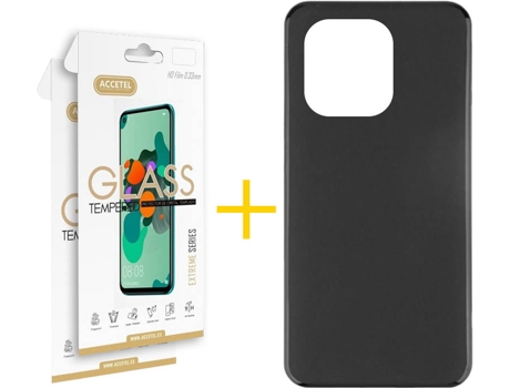 Kit Funda + 2 Protectores de Pantalla Xiaomi Mi 11 5G ACCETEL Liso 2 Negro