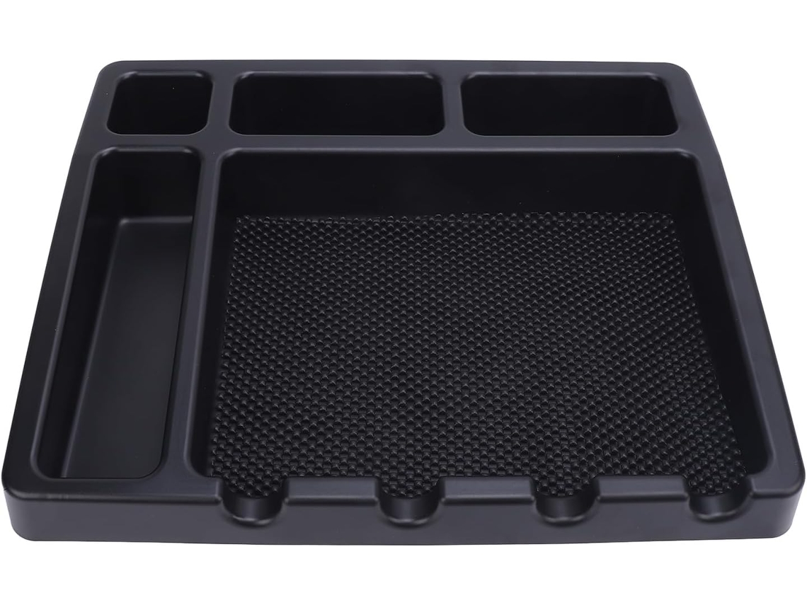 Bandeja de almacenamiento SFUSHOS de ABS, 4 ranuras, antideslizante, para herramientas de corte