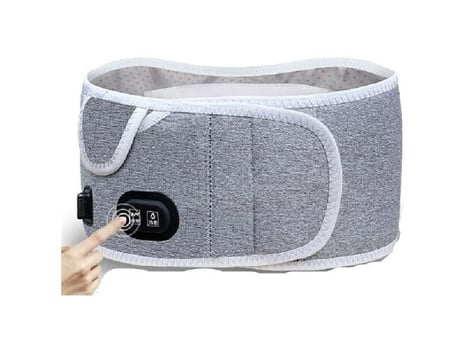 Soporte de Cintura con Masaje - Recargable, Gris Humo, con Doble Botón Vibrador, Calentamiento y Humedad Power Bank 5000mAh 5 Packs Artemisa