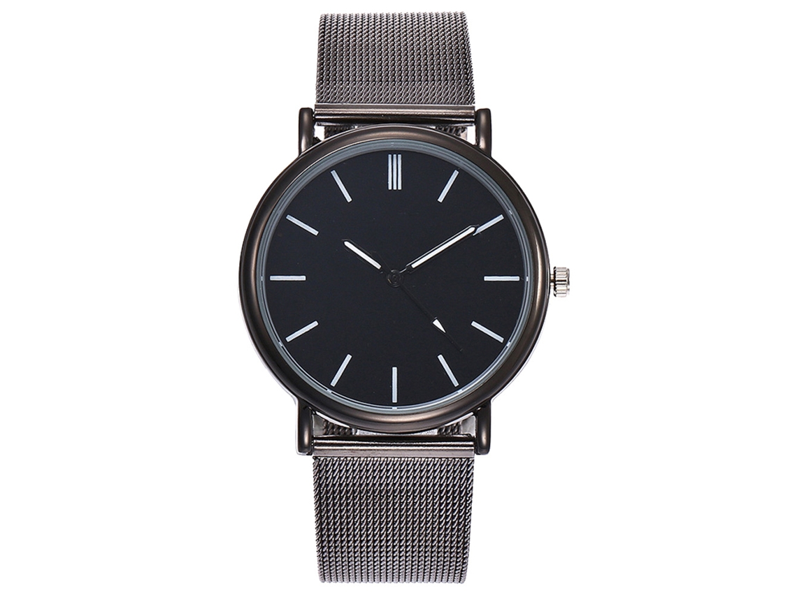 Reloj De Pulsera Analógico De Cuarzo De Aleación Con Esfera Redonda Para Hombre Y Mujer.