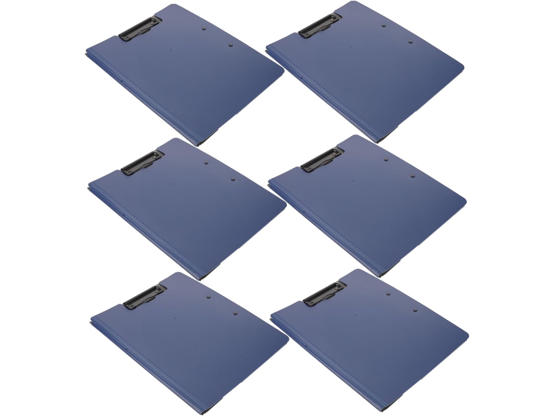 Organizador De Archivos De 6 Piezas Con Tapa Abatible Y Clips Dobles Horizontales Y Verticales Para Almacenamiento.