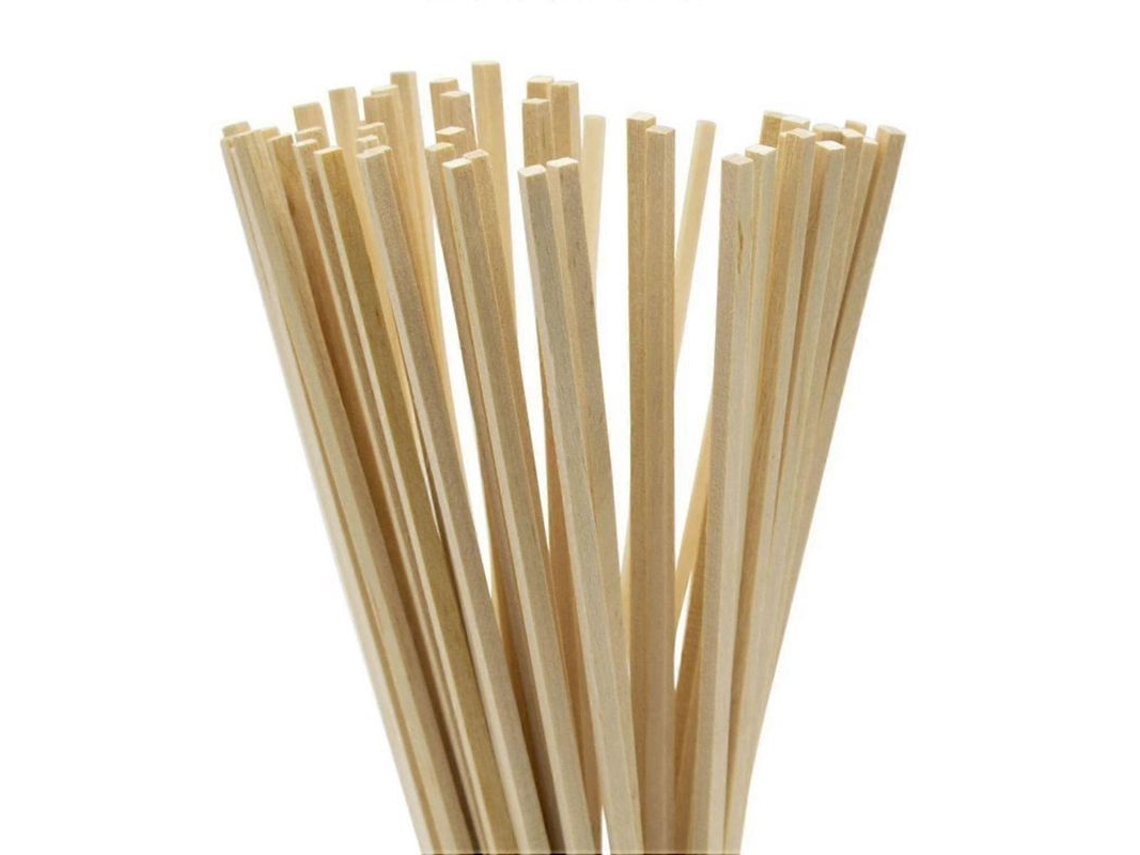 Palillos De Algodón De Azúcar Cuadrados 280mm X 3.5mm, Pack De 75, Madera Birch Food Grade 200