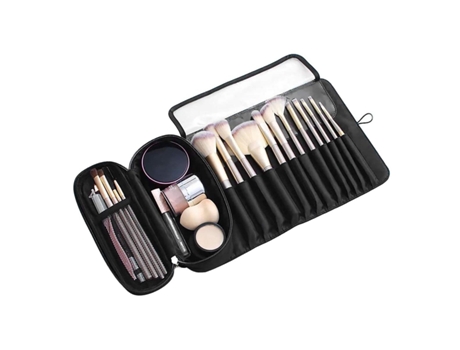 Estuche para brochas de maquillaje - Negro