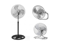 Ventilador de pie pared mesa suelo 3 en 1 metálico 18'' aspa aluminio Giratorio Summer