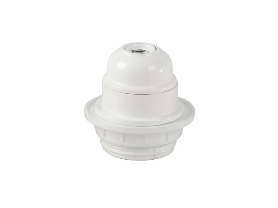 Portalámparas Baquelita Semiroscado E27 Blanco