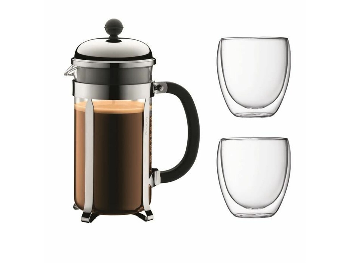 Cafetera de émbolo Bodum Gris 1 L 0,35 L VETONEK (8 Unidades)