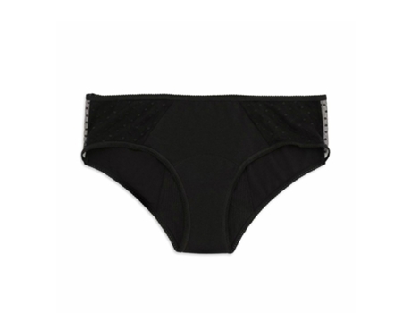 Braguita Menstrual Kiwitas Classic Plumeti Negra #M 1U PLATANOMELÓN