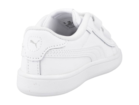Zapatillas de Niños PUMA Smash Piel Blanco (21)