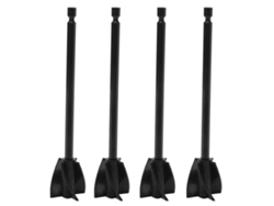 4 Palas Mezcladoras De Resina Reutilizables Con 5 Cuchillas Adjunto De Taladro Para Pintura Epoxi Mixer