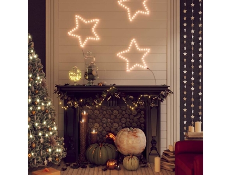 Estrella de Navidad VIDAXL 343292 (56 cm - Blanco)