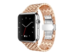 Correa de metal para Apple Watch de 46/49/45/44 mm con textura de dragón FWINL