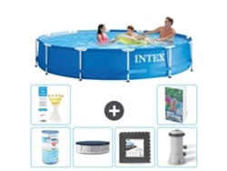Intex Piscina Com Estrutura Redonda - 366x76 Cm - 7-peças S41