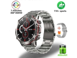 Reloj inteligente deportivo para adultos IP68, resistente al agua, militar, duradero, de alta definición, con llamadas de voz y Bluetooth para bicicleta eléctrica.