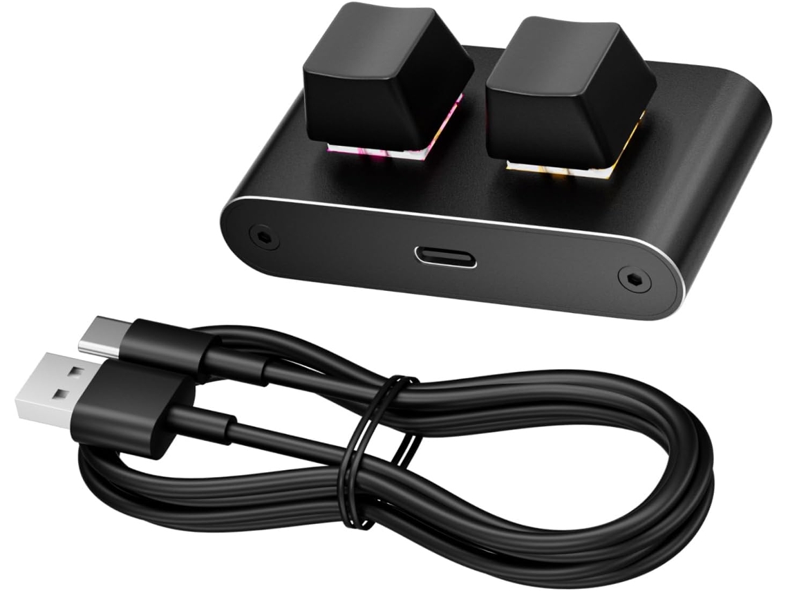 Teclado Con Cable, Accesos Directos De Dos Teclas, Construcción De Aluminio Y Escritura Eficiente.