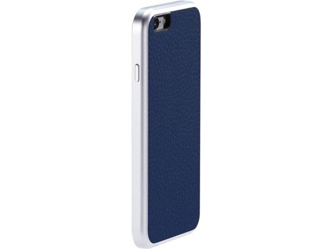 Funda iPhone 6, 6s, 7, 8 JUST MOBILE AluFr Leather Azul