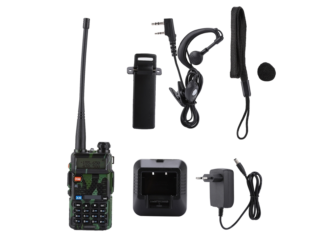 Mini walkie-talkie portátil de doble banda