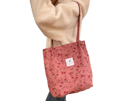 Bolsos de trabajo para mujer Bolso bandolera Bolso de mano de pana para mujer Bolso de hombro de lona con bolsillo interior, style2