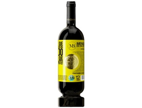 Vino Tinto Mensaje en una Botella «Para Aqueles Que Falam Pelas Minhas Costas, Obrigado. É Um Sinal De Que Estou À Frente!» 2014 (0.75 L - 1 unidad...