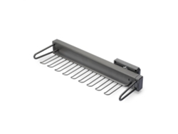 Porta lazos lateral extraíble Cuarzo, Plástico y Aluminio, Titanio Emuca