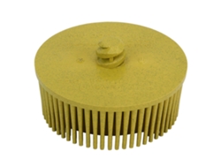 Disco De Cerdas Abrasivo 2 Pulgadas Con Mango Para Eliminar Rebabas, Óxido Y Recubrimientos En Metal Amarillo No.59241