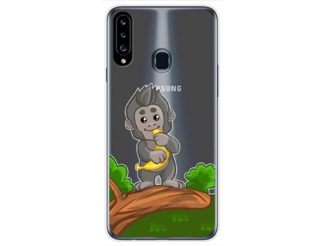 Carcasa Samsung Galaxy A20s TUMUNDOSMARTPHONE Dibujos Transparente Multicolor