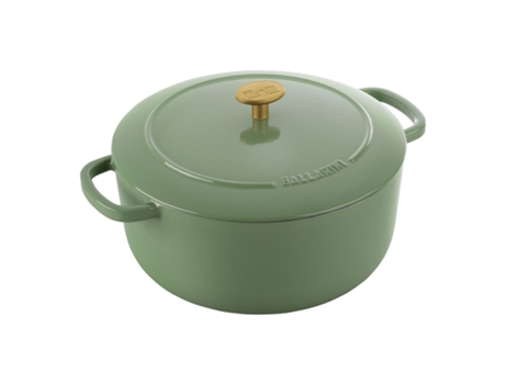 Bellamonte Cocotte 26 cm, redondo, Verde, Hierro fundido BALLARINI