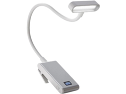 Pequeña Lámpara De Lectura Portátil Recargable Con Clip Y Temporizador Digital.