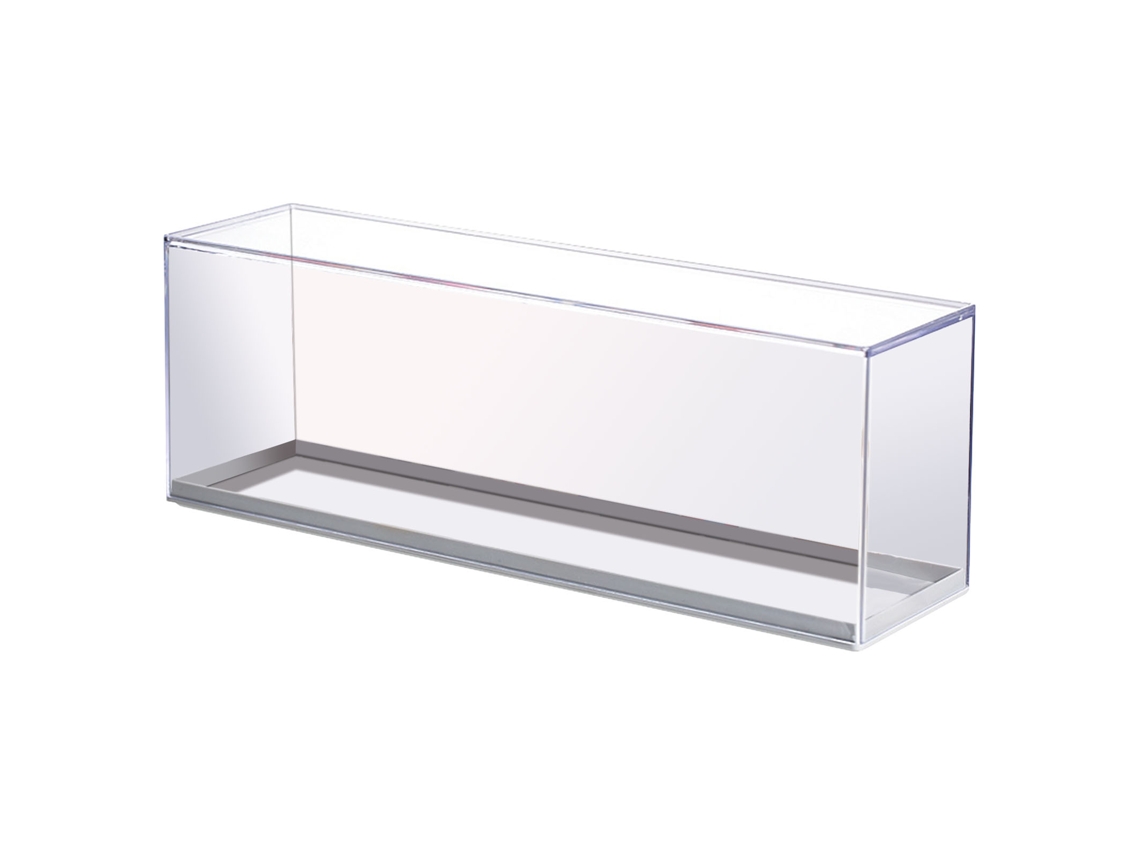 Caixa De Exibição De Brinquedos Plástica Transparente Empilhável Sem Instalação Showcase Branco Para Crianças