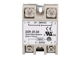 Módulo De Relé De Estado Sólido Monofásico De Bajo Ruido Y Sin Chispas Ssr 25da Para Control De Potencia.