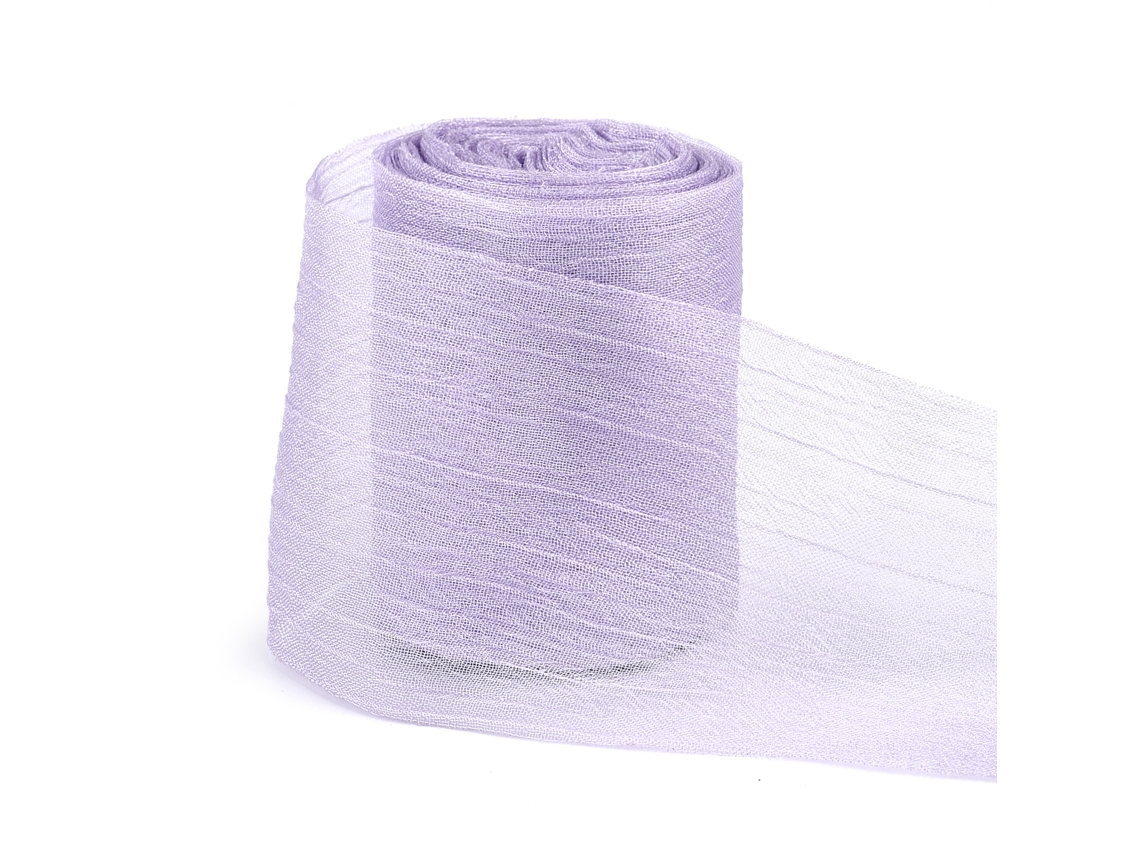 Fita de Fio Texturizado de 4 Cm (5 Jardas), na Cor Roxa, Ideal para Acessórios de Cabelo, Artesanato e Decoração. MDUG (roxo)